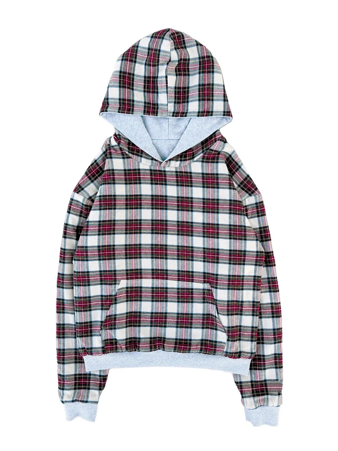 Reversible Plaid Hoodie