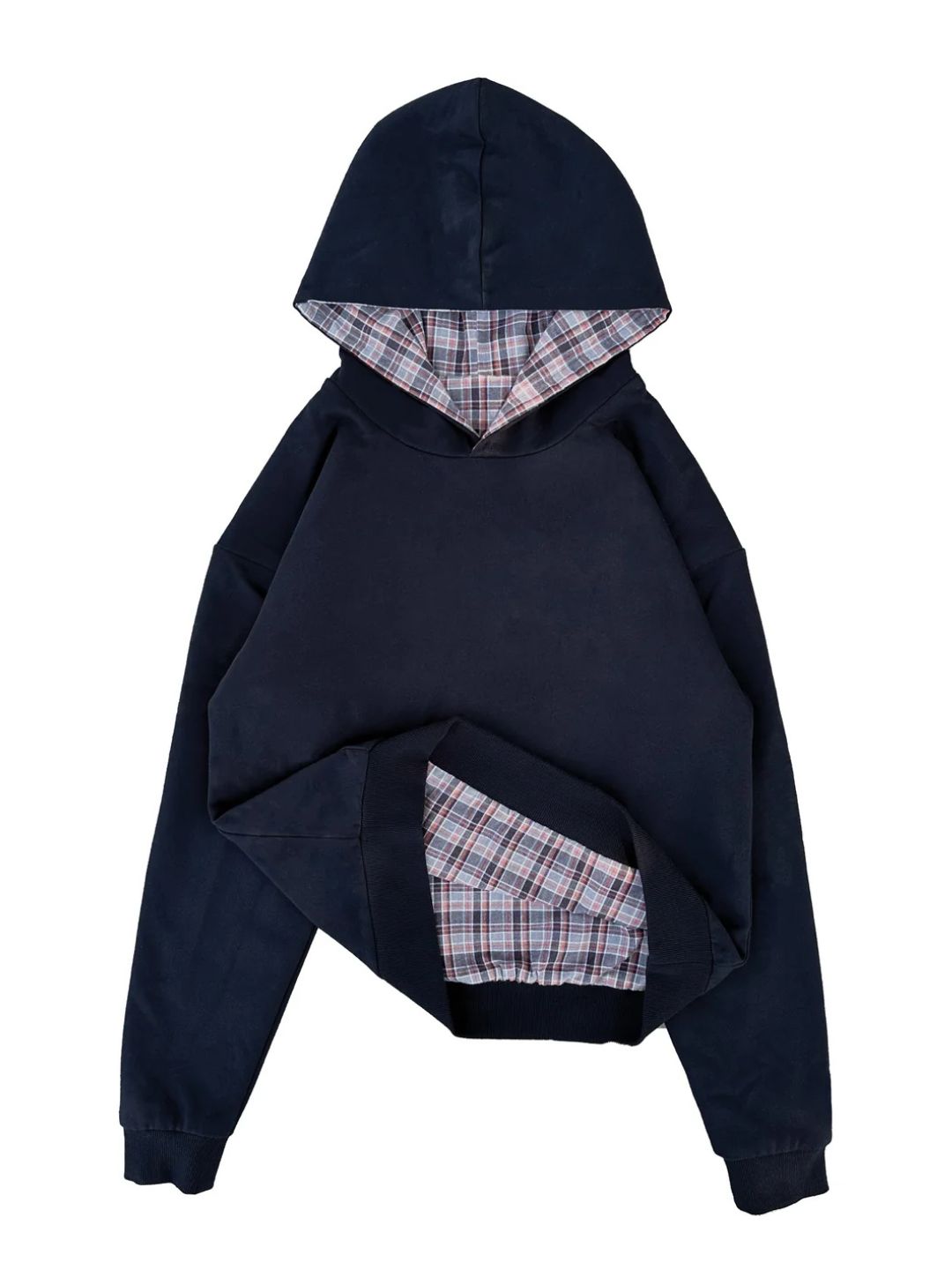 Reversible Plaid Hoodie