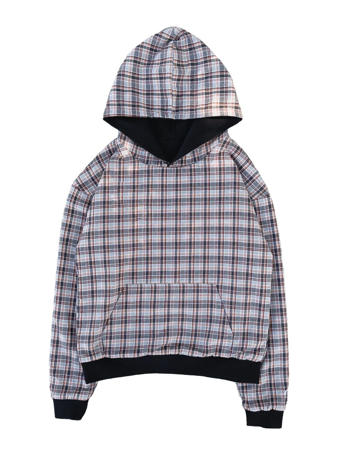 Reversible Plaid Hoodie