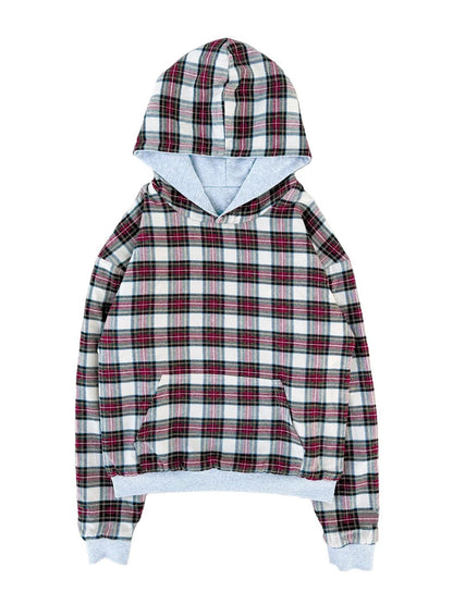 Reversible Plaid Hoodie